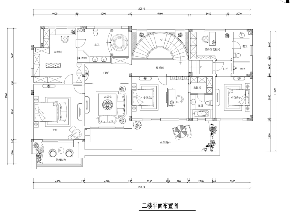 万科翡翠滨江复式户型装修设计案例展示