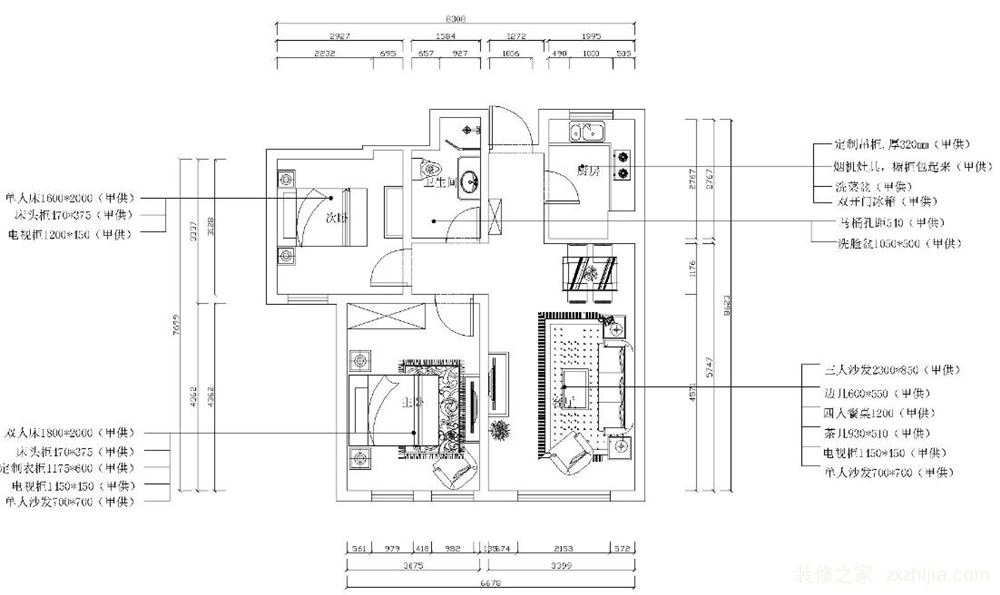 87.55平米的二居室，采用中式风格装修的效果如何呢？-格调绮园装修