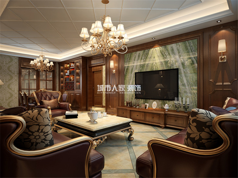 龙湖香醍国际社区140平古典欧式风格设计