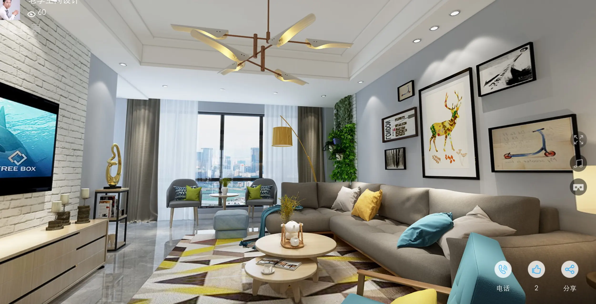 8万-绿地国际博览城装修案例-南昌房天下家居装修网