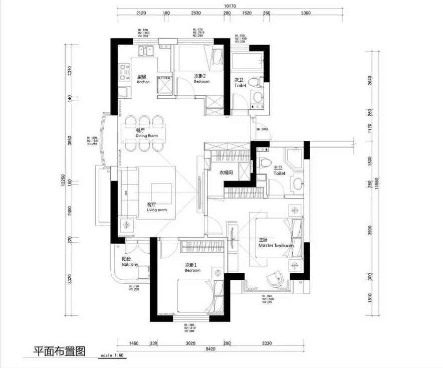 这套141.74平米的三居室，最后还是选定现代风格，效果竟远超预期。-东淮海公寓装修