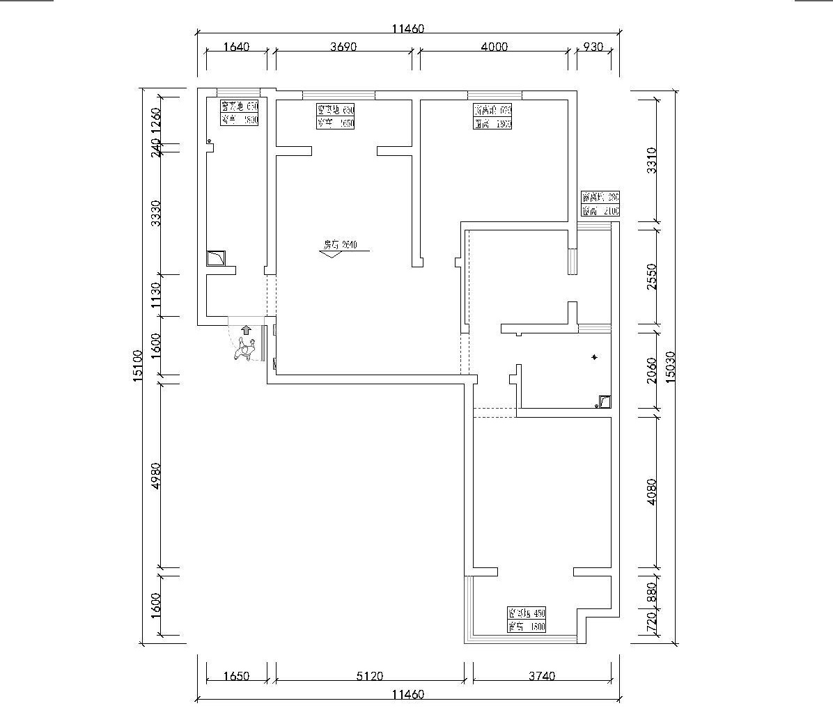 广利花园140㎡简欧风格三居室装修案例