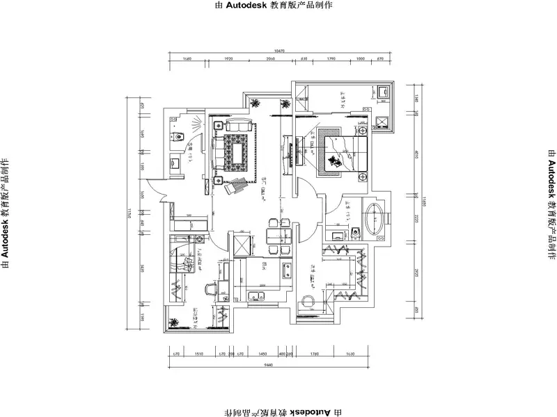 选用半包的方式，将三居室房屋交给装修公司，只花了7万元！-瑞泰卡地亚装修