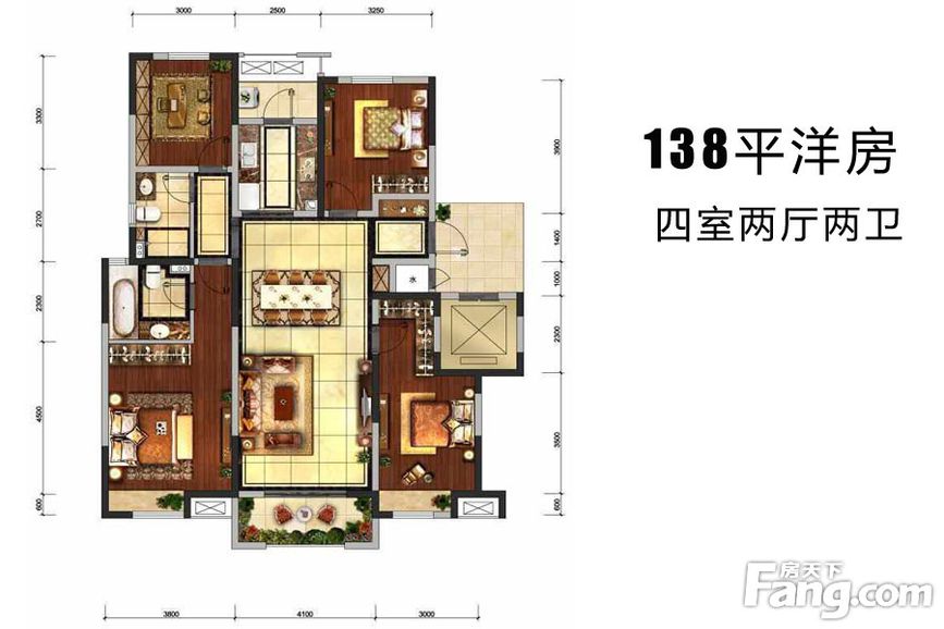 区区13万元，就把138平米的四居室装修拿下了，真是出乎意料！-中海悦墅装修
