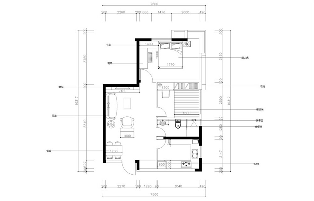 邻居家78.6平米的二居室，仅仅用了7万元，就完成了全包装修，如此划算！-聚汇和兴装修