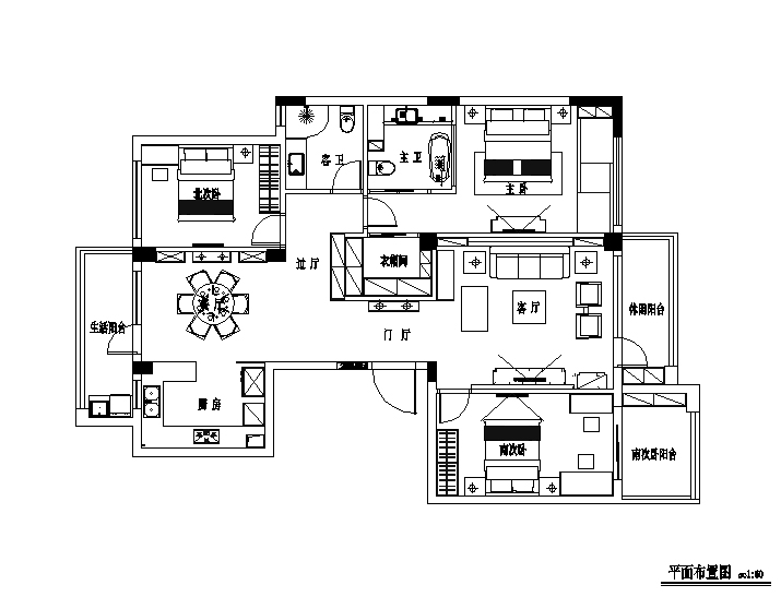 家的模样·150方3室2厅2卫 现代混搭