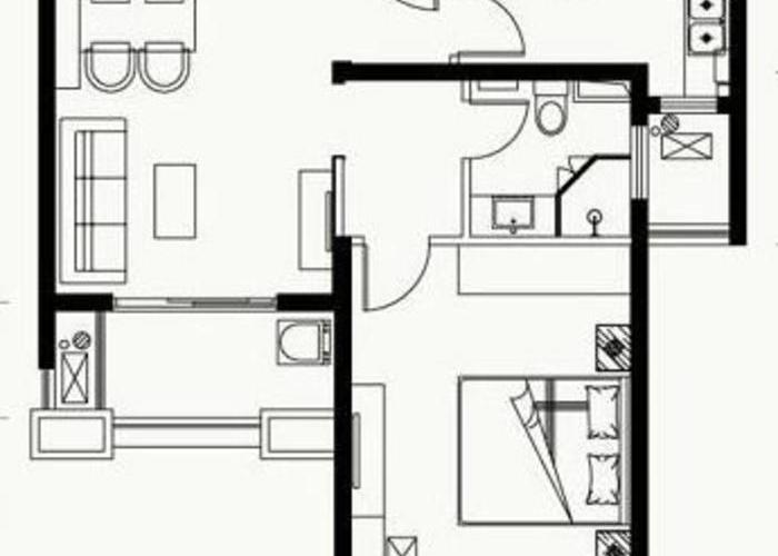 选用全包的方式，将一居室房屋交给装修公司，只花了8万元！-爱家金河湾装修