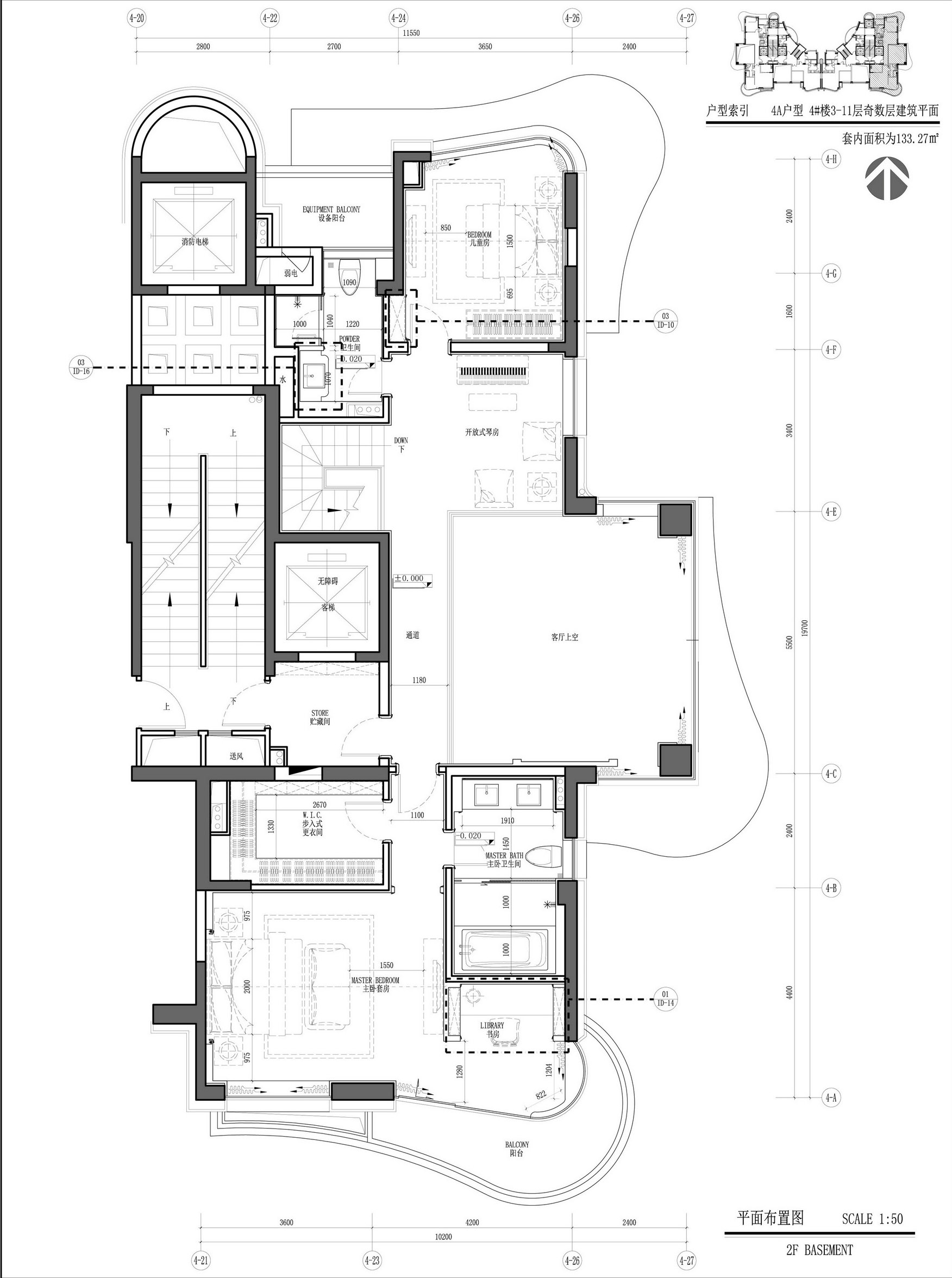 法式风格五居室装修案例，250平米的房子装修多少钱？-中洲花溪樾装修