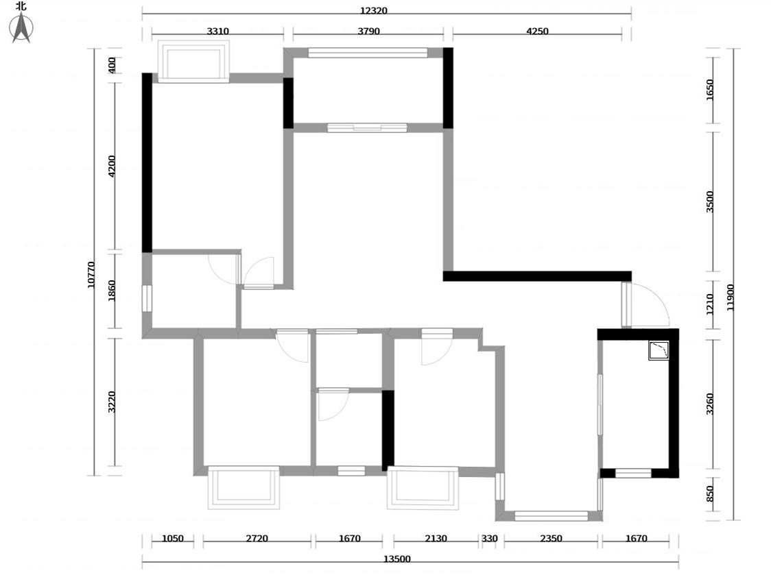 112平米新房，三居室全包装修才花12万元，邻居看了羡慕不已！-王家湾中央生活区装修