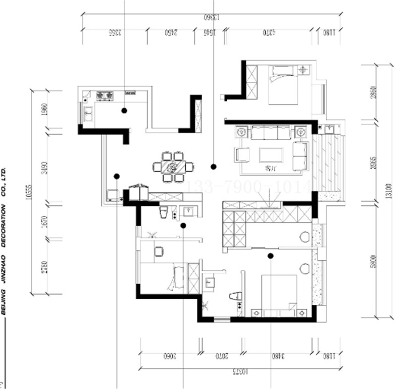 简约风格三居室装修案例，115平米的房子装修多少钱？
