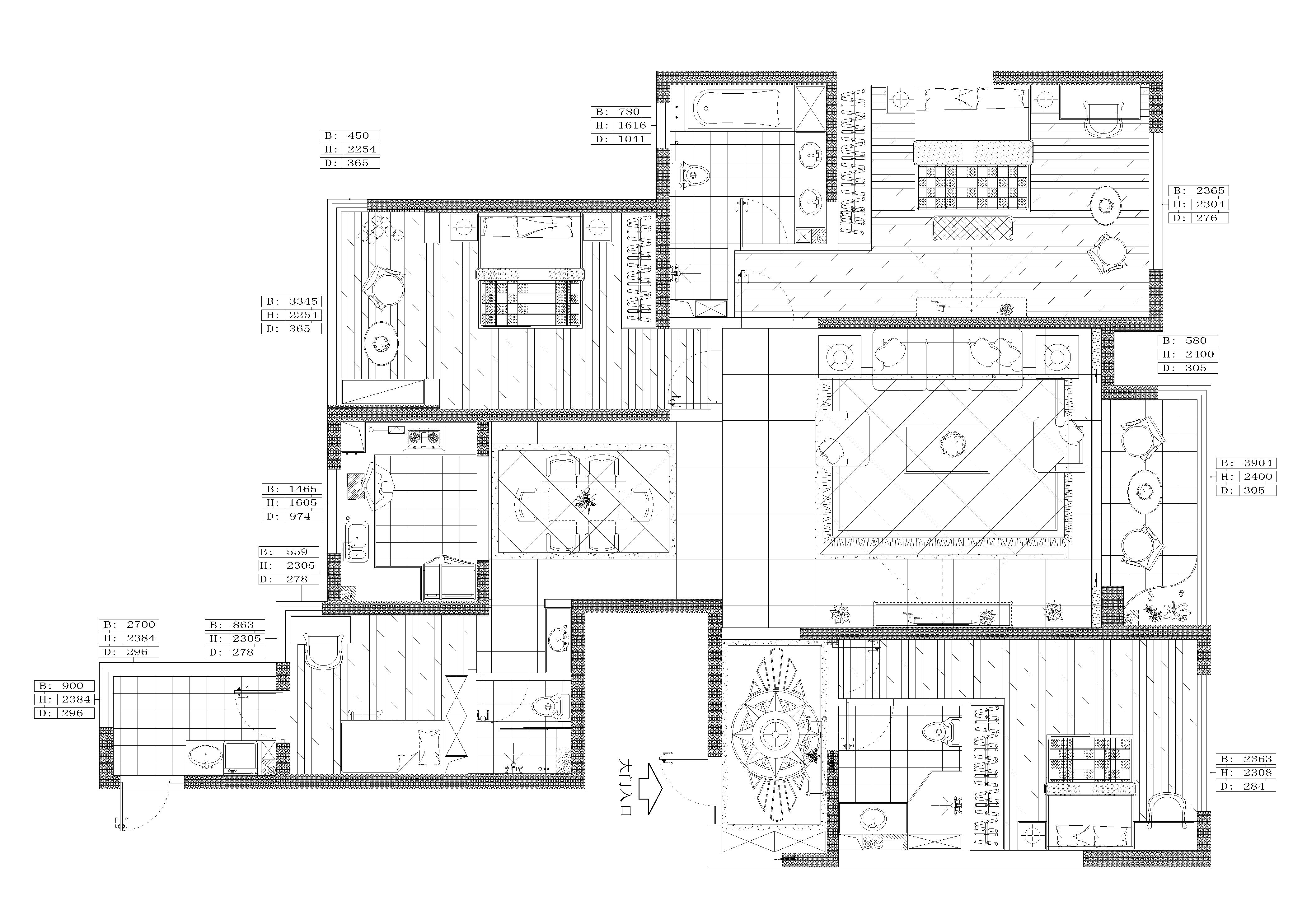 选用半包的方式，将四居室房屋交给装修公司，只花了14万元！-赛高悦府装修