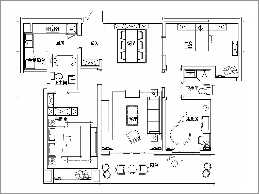 130平米的三居室，采用中式风格装修的效果如何呢？-金辉融侨城装修