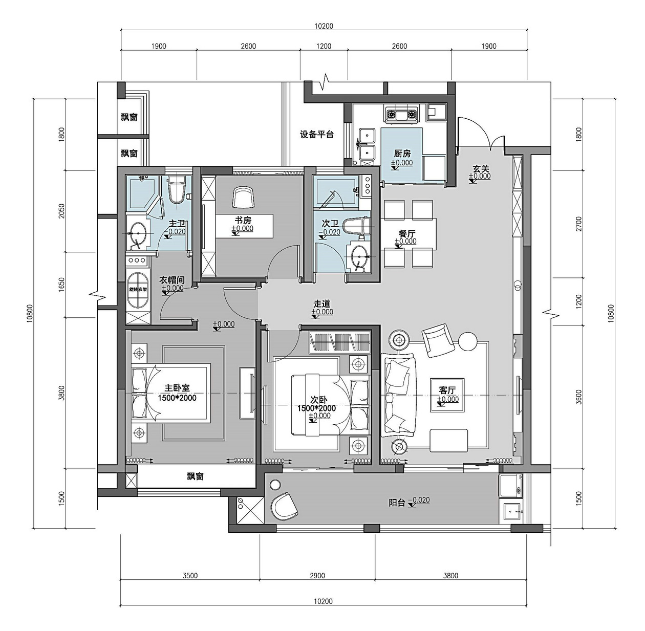 三居室的房子，足足98平米，如果用全包方式18万元是不是很划算？-蒲芳苑装修