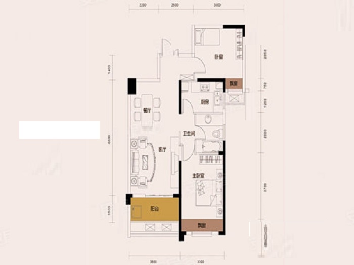 87平米二居室的现代风格案例，全包只花11万！-高鑫名居装修