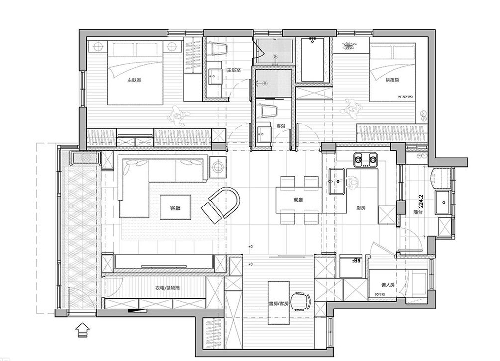 新房105平米三居室现代风格，装修只用了5万，谁看谁说划算！-绿地高铁东城装修