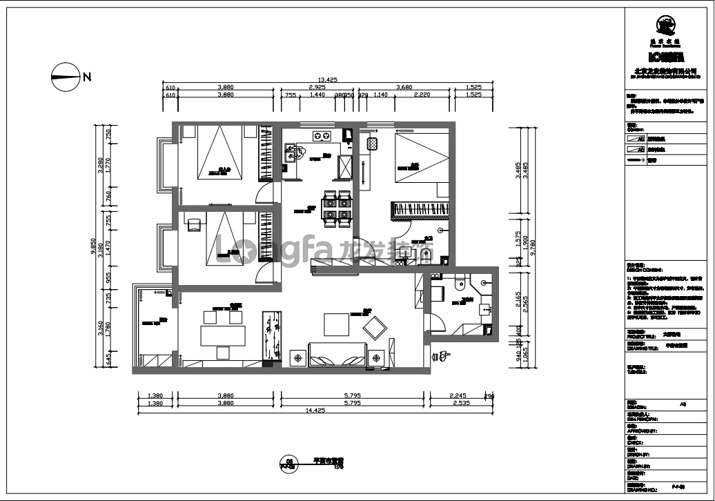 146.99平米的四居室，运用现代的装修风格效果是怎样的？-汇通丽城装修