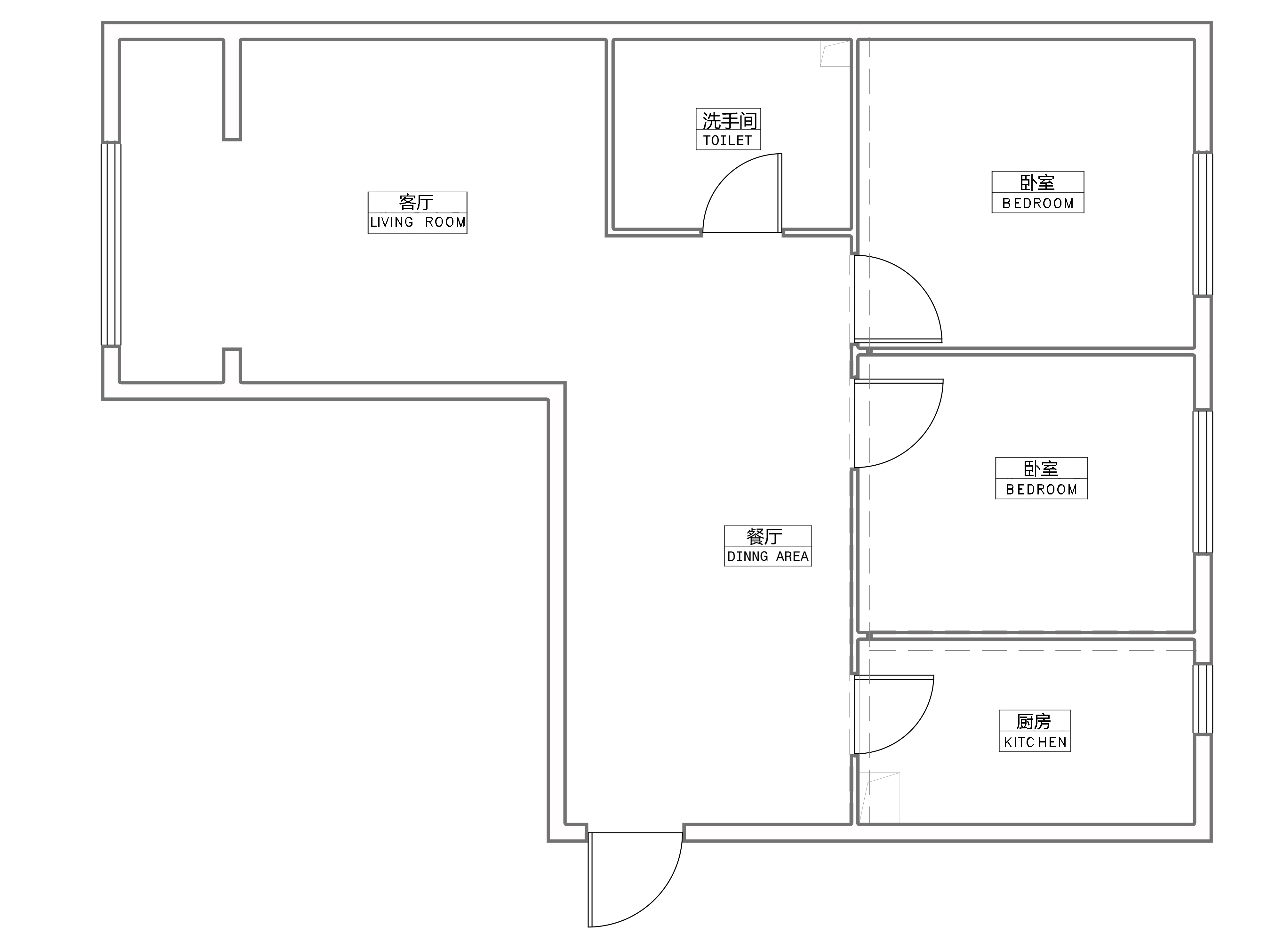 二居室的房子，足足68平米，如果用全包方式15万元是不是很划算？-春江时代装修