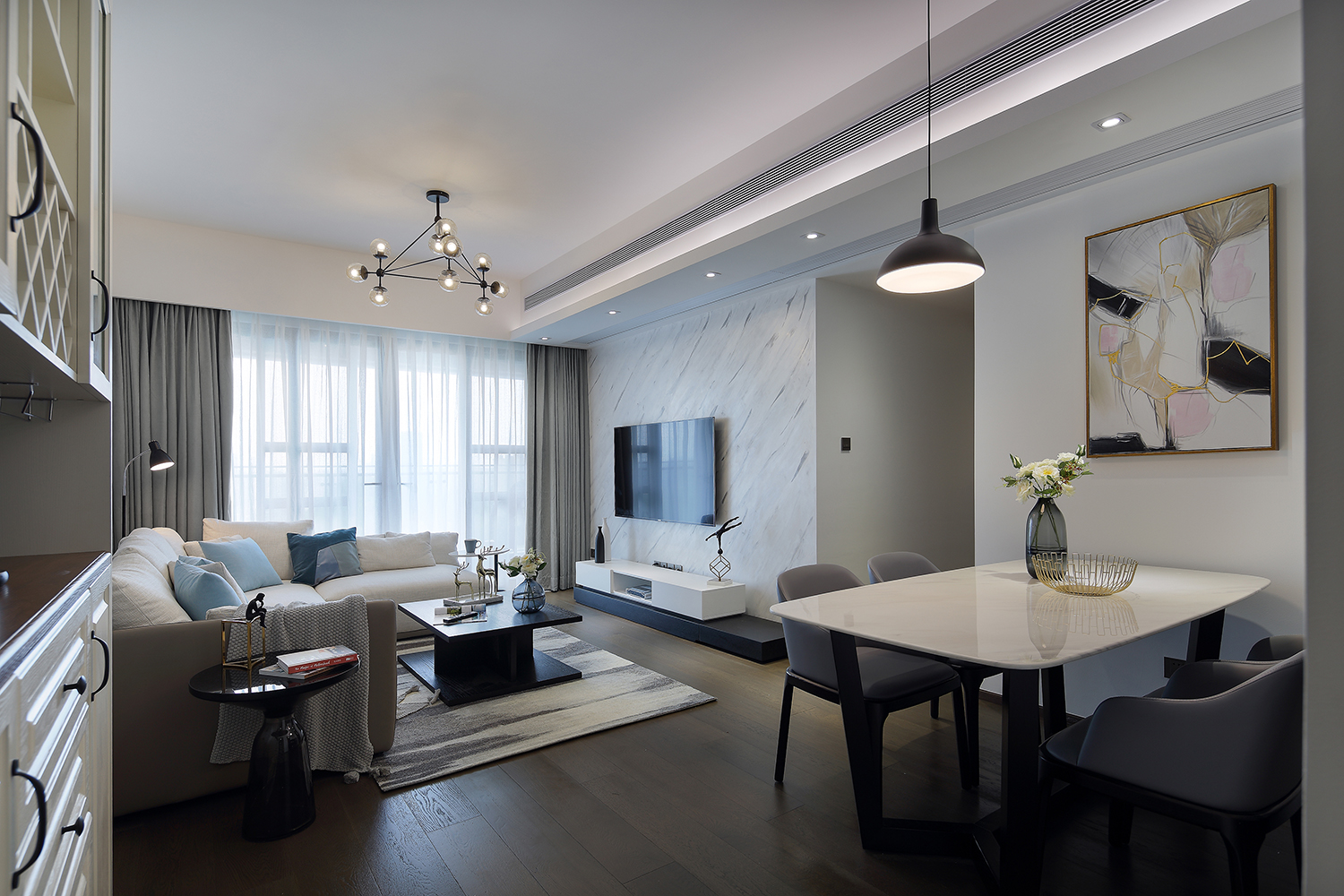 深圳知名设计公司漾设计精装房改造案例《纯粹》