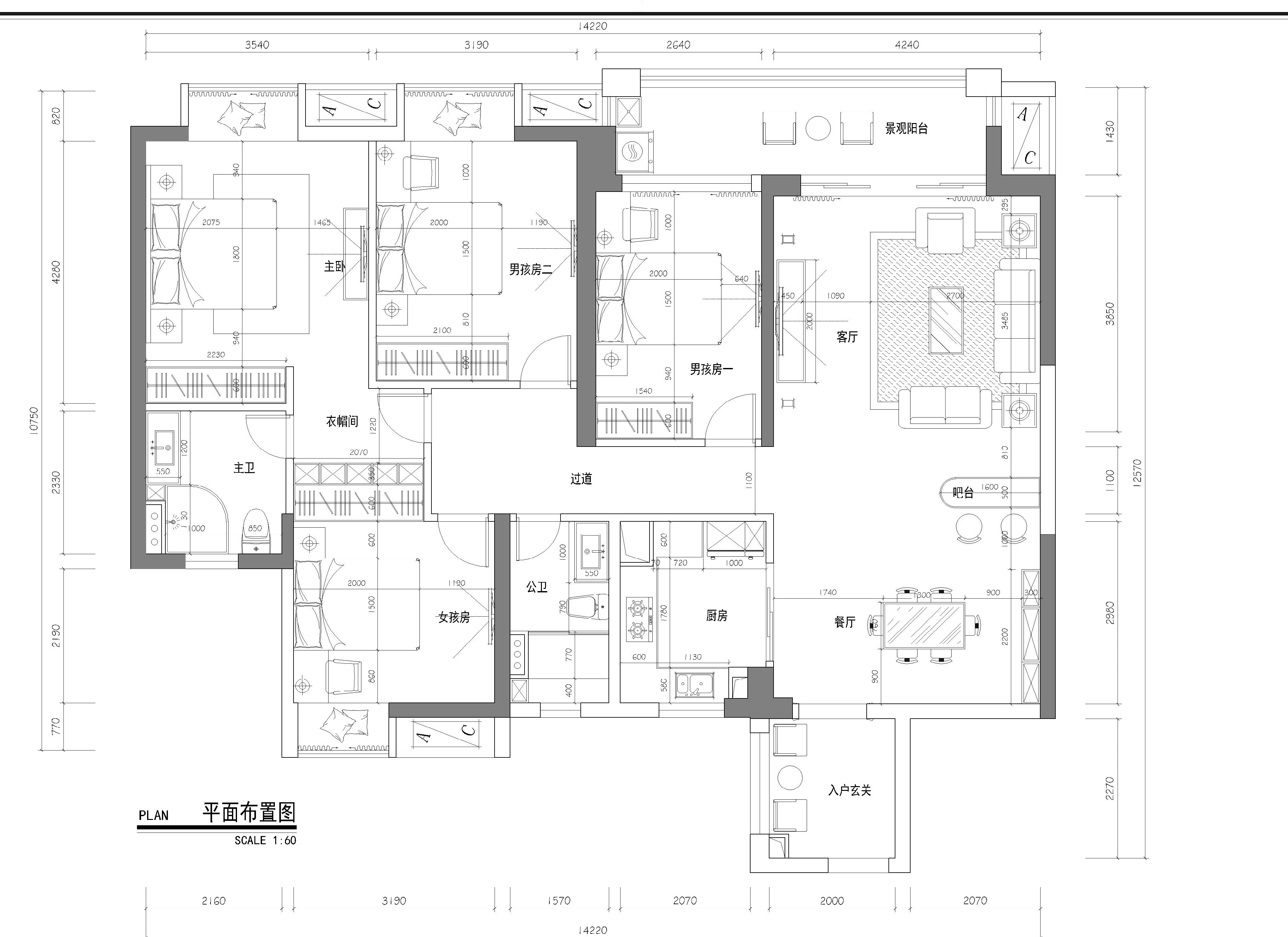 169.12平米的四居室，采用现代风格装修的效果如何呢？-中海千灯湖一号装修