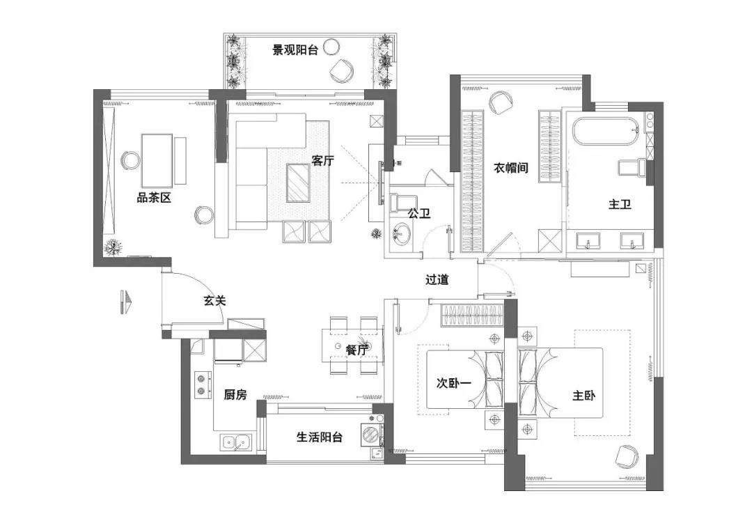 130平米的二居室装修价格是多少？10装修成什么效果？