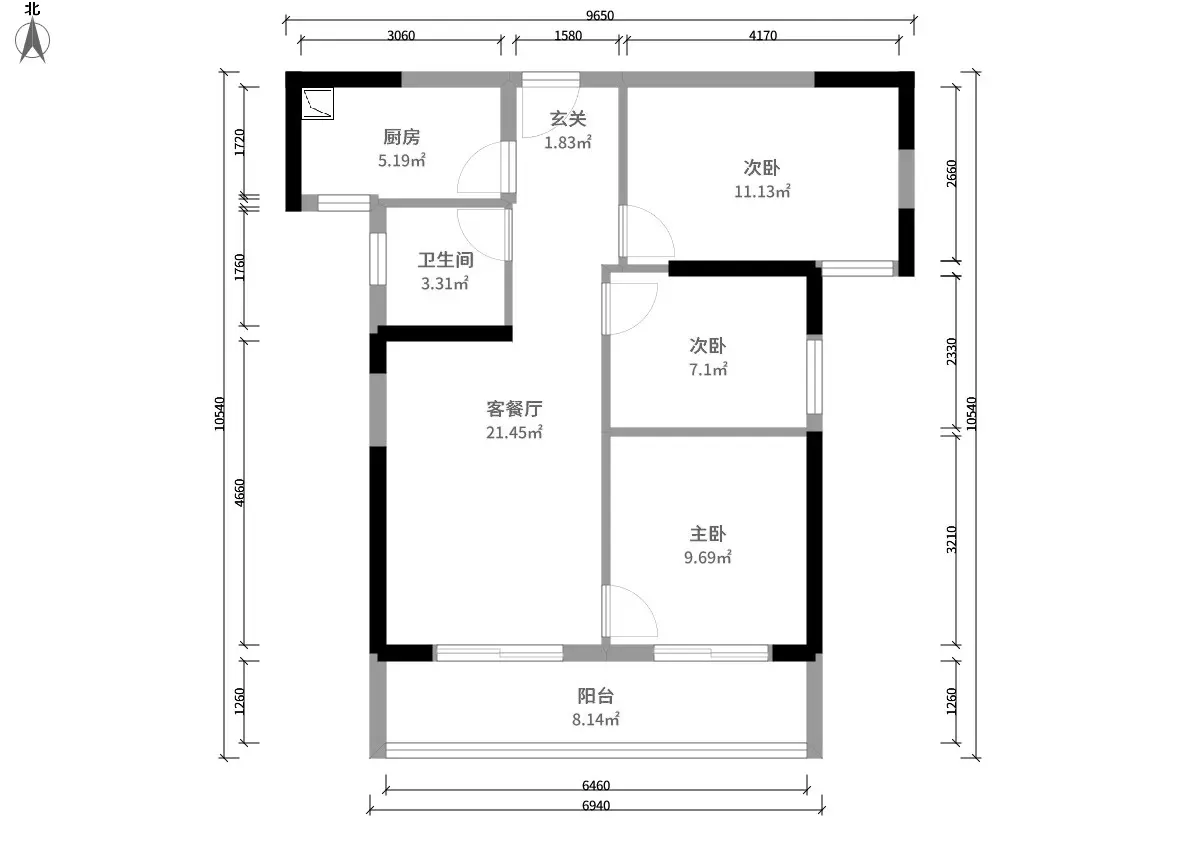 婆婆把83平米的房装修成这种简约风格，一进门就看呆了！-金色港湾双湖林语装修