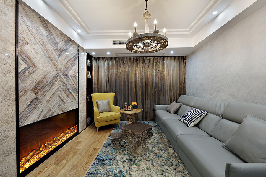 89平米的三居室，质感与时尚并存的现代风装修。