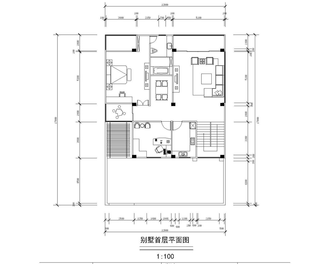 文化品味简约个性现代别墅五室