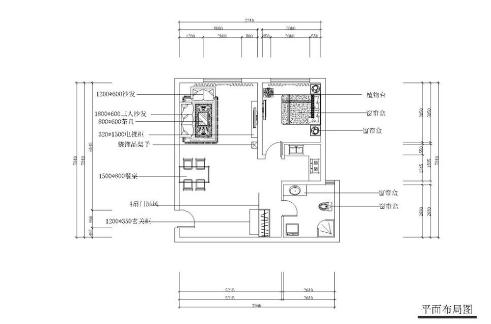 中式风格一居室装修案例，73平米的房子装修多少钱？-智造创想城装修