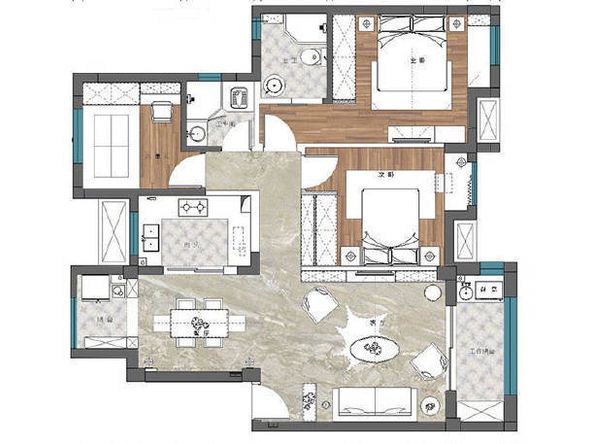 110平米的三居室，采用现代风格装修的效果如何呢？-华润橡树湾装修