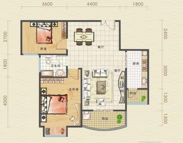 二居室的房子，足足81.06平米，如果用全包方式9万元是不是很划算？-汉口北卓尔生活城装修