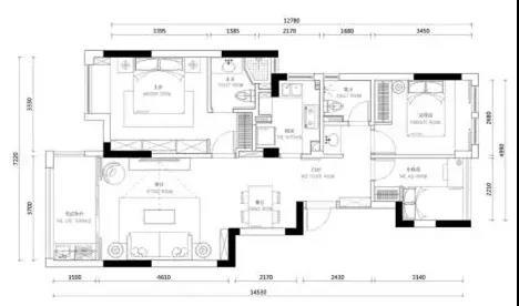 98平米的二居室，采用日式风格装修的效果如何呢？-融创中央学府装修