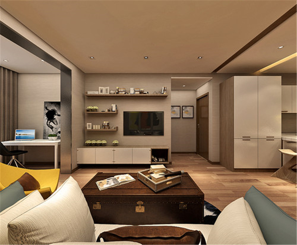 意想不到的神奇效果，90平米的三居室，简约风格只花了11万，太值了！-武汉国博新城装修