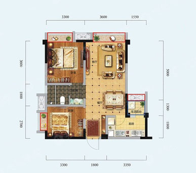 74.03平米二居室的现代风格案例，全包只花11万！-中港CCPARK装修
