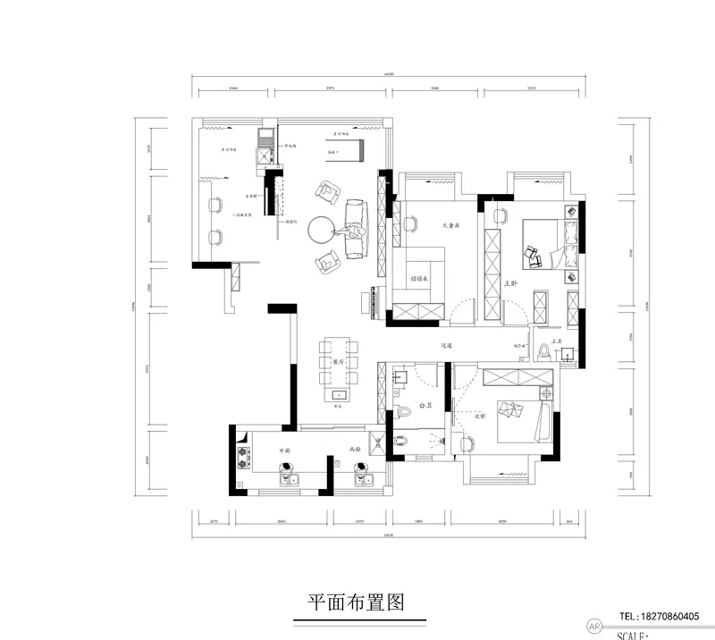 四居室一般多大面积？现代风格全包装修需要多少钱？-辉煌家园装修