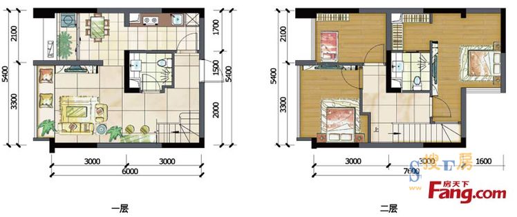 混搭风格三居室装修案例，42.34平米的房子装修多少钱？-同景国际城迈上装修