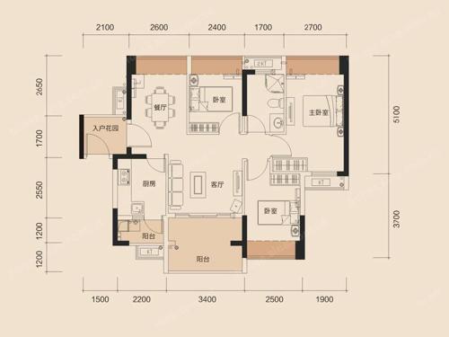 83平米的三居室要怎么装修才出其不意，选择现代风格准没错！-中航翡翠城装修