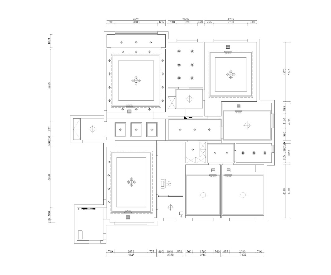 美式风格四居室装修案例，190平米的房子装修多少钱？-橡树湾装修