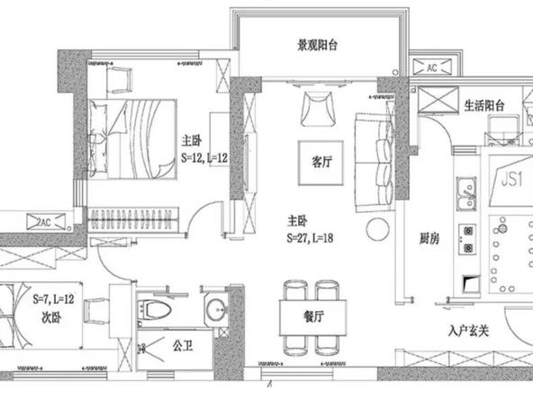 10万装修出97平米三居室现代风格，看过的人都点赞！-武汉中国健康谷装修
