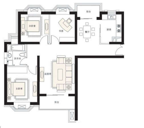 新房132平米三居室美式风格，装修只用了16万，谁看谁说划算！-西郊庄园马德里洋房装修