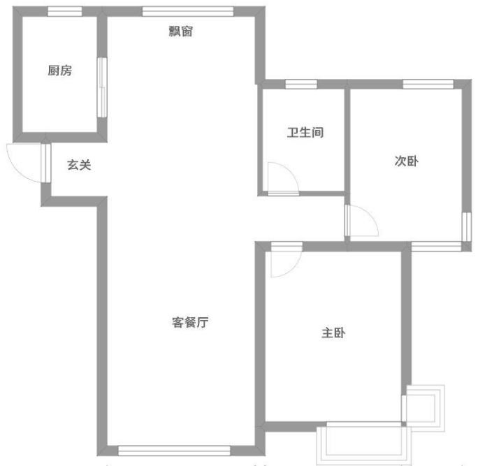 二居室的房子，足足104平米，如果用全包方式11万元是不是很划算？-卧龙墨水湖边装修