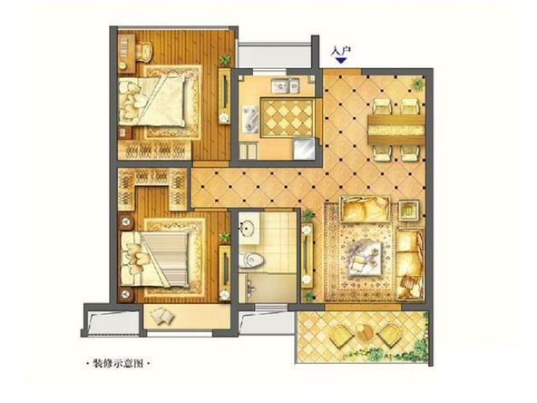 太不敢相信了80.15平二居室，全包花了8万，还是现代风格！-武汉国博新城装修