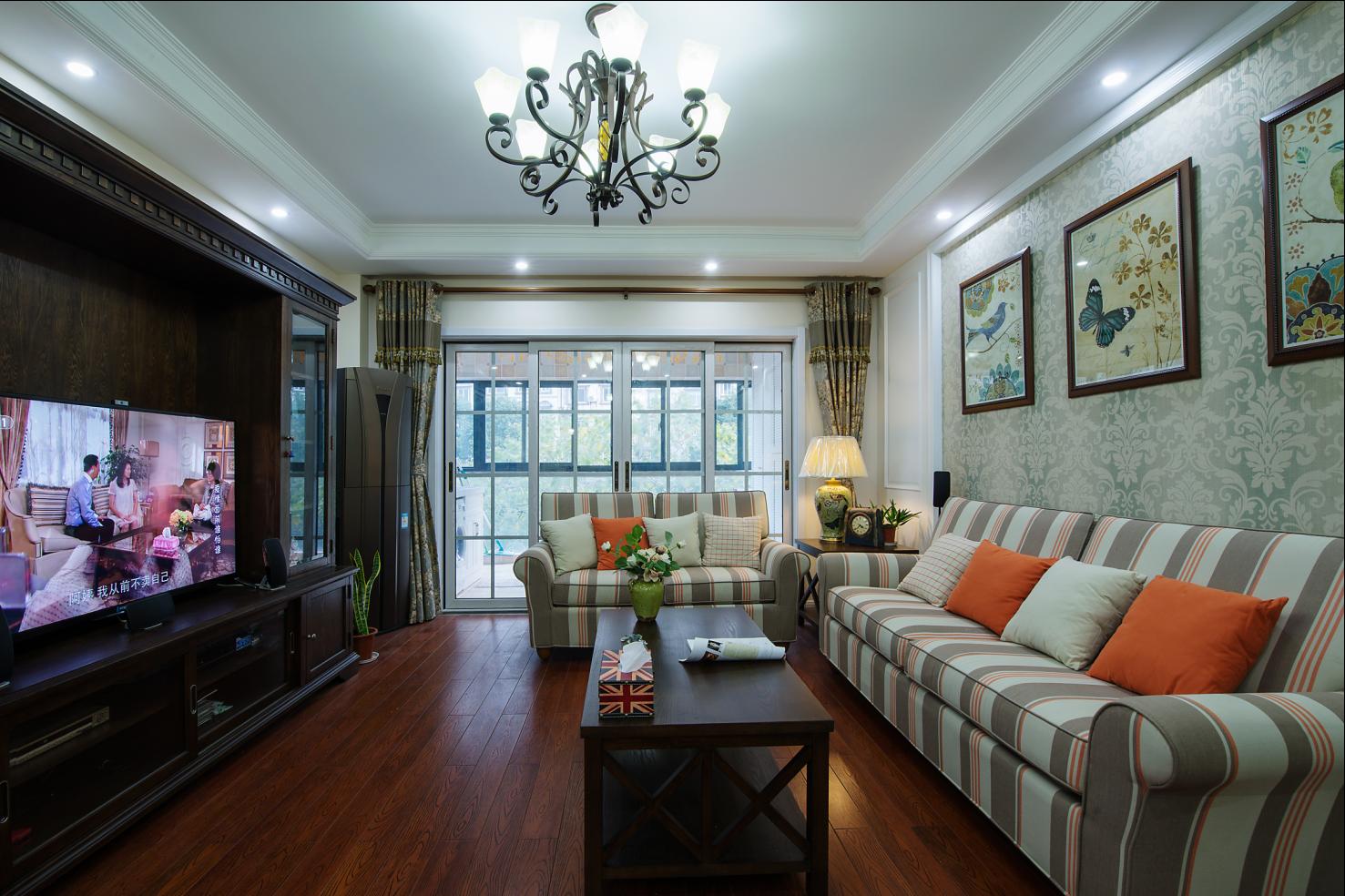 西安西派国际四居室简美风格半包5.5万装修参考