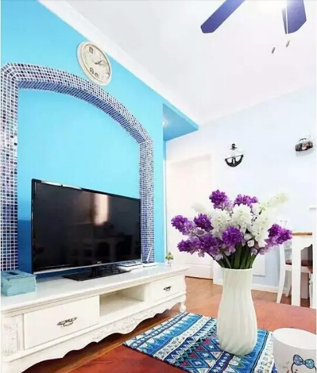 77平蓝色地中海风格，浪漫温馨小家！