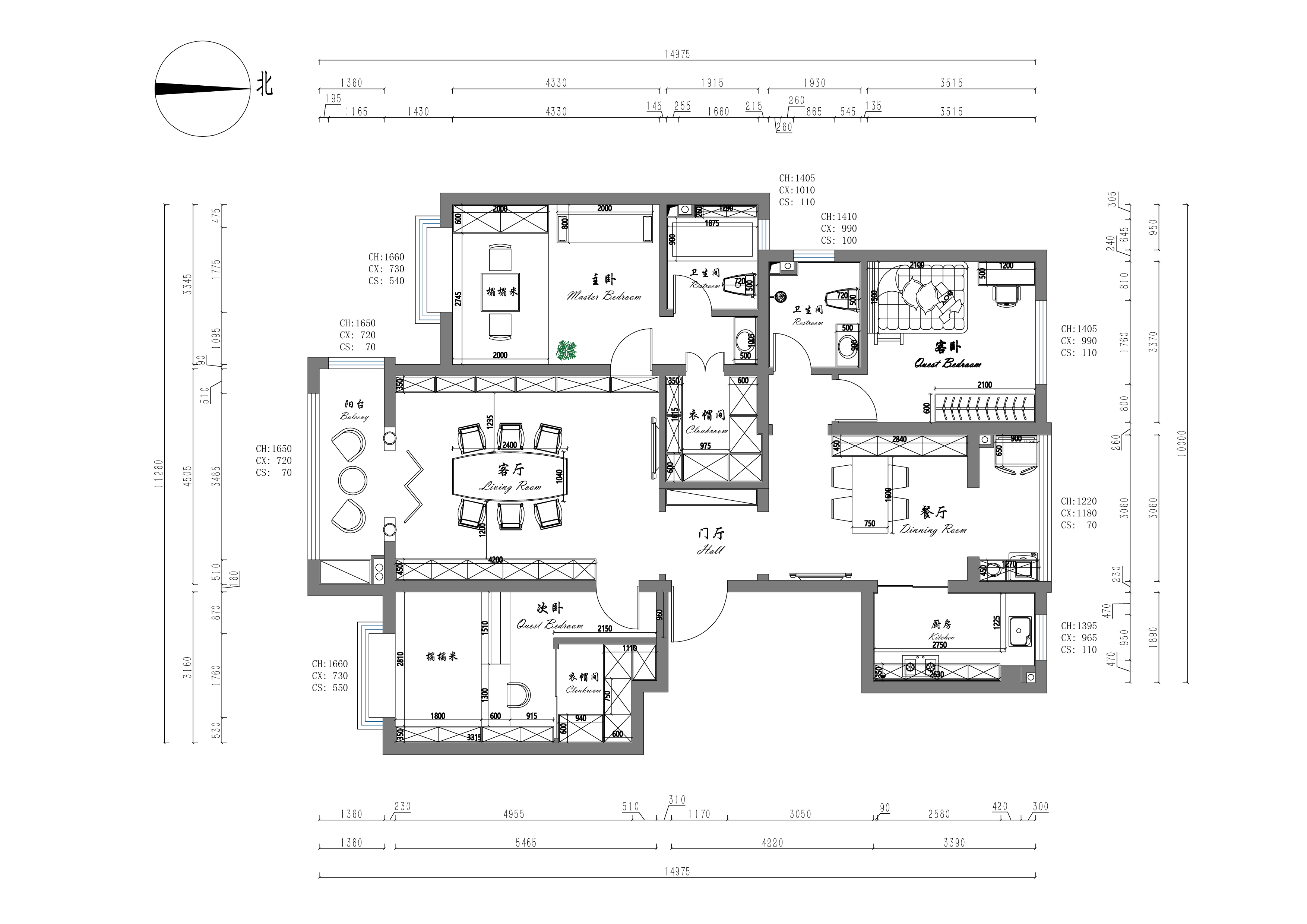 意想不到的神奇效果，160.81平米的四居室，现代风格只花了16万，太值了！-龙湾写意装修